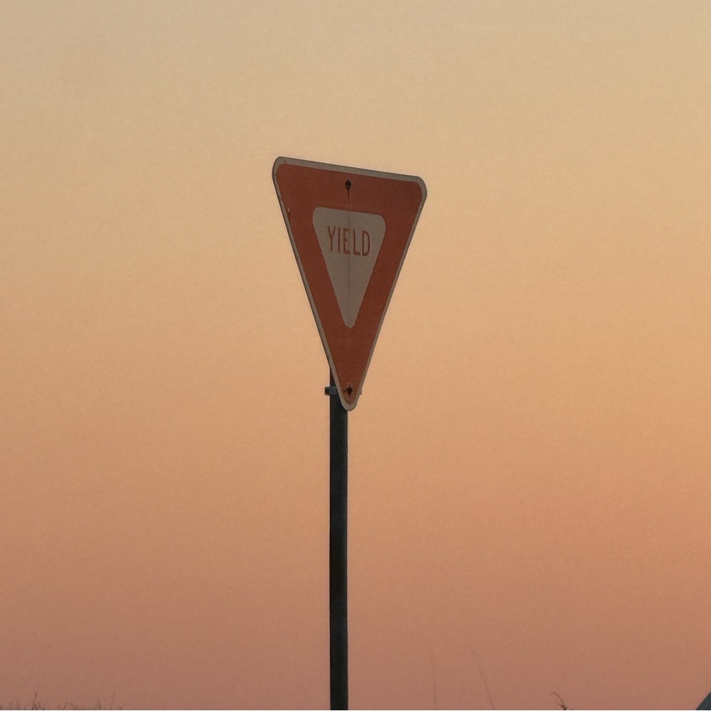 Vintage Yeild Road Sign Poster